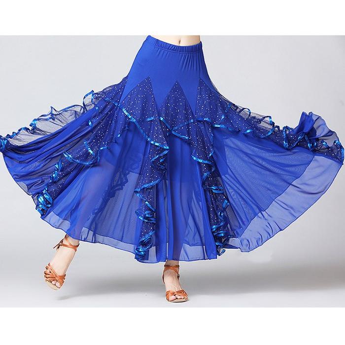 ドレス タンゴ 青 大きい裾 ステージ 紫 舞台 レッスンウェア 衣装 モダン 赤 【1~3日で出荷】社交ダンス 練習着 単品 フリル スカート スタンダード 黒 ワルツ ドレス タンゴ 青 大きい裾 ステージ 紫 舞台 レッスンウェア 衣装 モダン 赤 【1~3日で出荷】社交ダンス 練習着 単品 フリル スカート スタンダード 黒 ワルツ