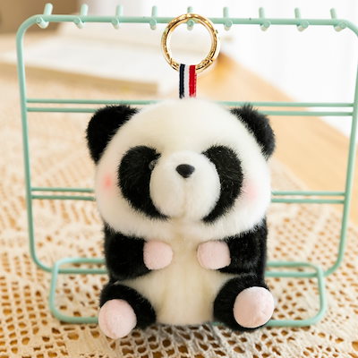 Qoo10] かわいいパンダペンダントキーチェーンぬい : バッグ・雑貨