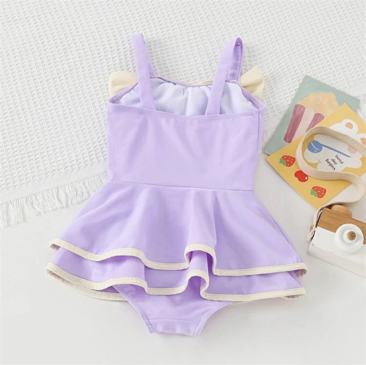 女の子 水着 ワンピース キッズ キャンプ付き みずぎ オールインワン 子ども 水着 ガールズ 水着 ワンピース 子ども ワンピース 子供 水着 可愛い プール 水着 スイムウェア 90cm 1