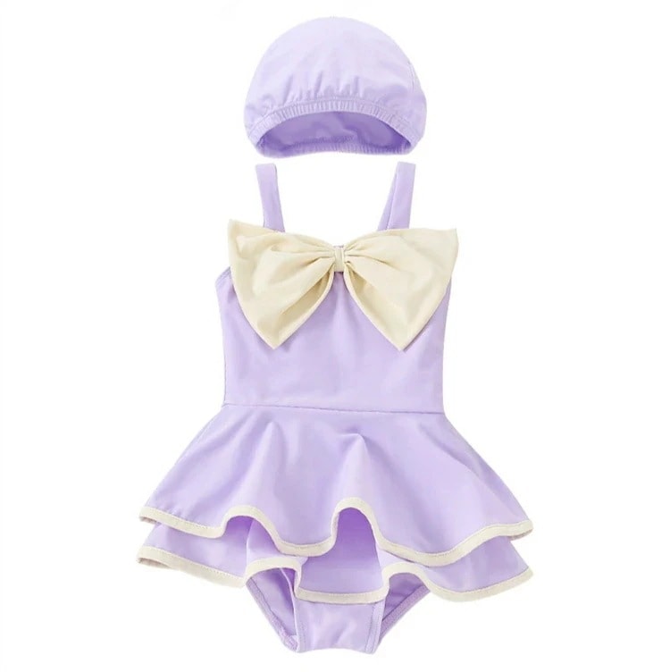 女の子 水着 ワンピース キッズ キャンプ付き みずぎ オールインワン 子ども 水着 ガールズ 水着 ワンピース 子ども ワンピース 子供 水着 可愛い プール 水着 スイムウェア 90cm 1