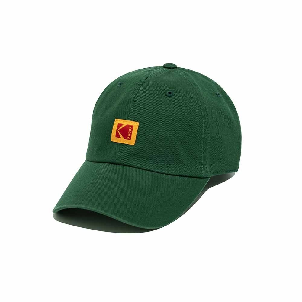 コダックアパレル スクエアロゴ リラックスフィット ボールキャップ GREEN コダックアパレル スクエアロゴ リラックスフィット ボールキャップ GREEN