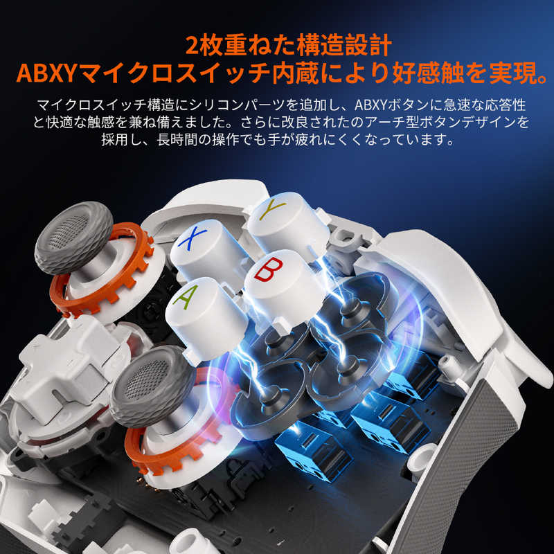 BIGBIGWON マルチプラットフォーム 無線 & 有線 スイッチ/ iOS/ アンドロイド/ Windows PC対応 ゲーミングコントローラー Blitz2 TMR BIGBIGWON マルチプラットフォーム 無線 & 有線 スイッチ/ iOS/ アンドロイド/ Windows PC対応 ゲーミングコントローラー Blitz2 TMR