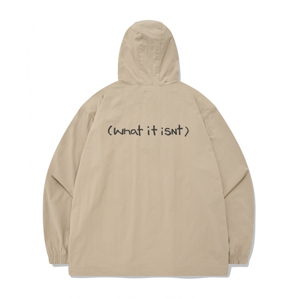WHATITISNT [アウトレットムジンジャン] ANGEL ANORAK JACKET DARK BEIGE