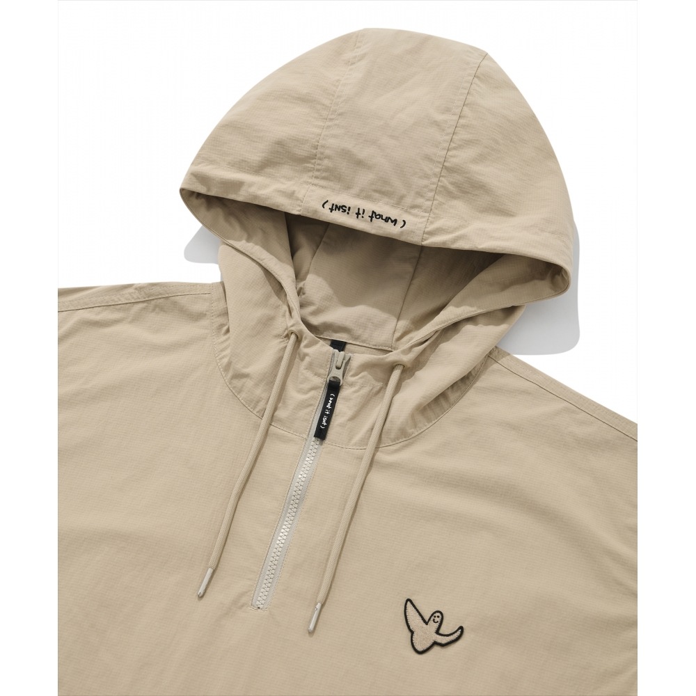 WHATITISNT [アウトレットムジンジャン] ANGEL ANORAK JACKET DARK BEIGE