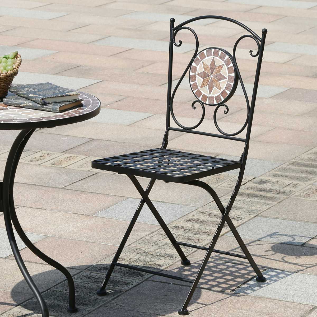 ガーデンチェア モザイクチェア 星柄 2脚セット ガーデン チェア 庭 椅子 フォールディングチェア 折りたたみ モザイク モザイク調 2脚 セット バルコニー 背もたれ ガーデンファニチャー ガーデンチェア モザイクチェア 星柄 2脚セット ガーデン チェア 庭 椅子 フォールディングチェア 折りたたみ モザイク モザイク調 2脚 セット バルコニー 背もたれ ガーデンファニチャー