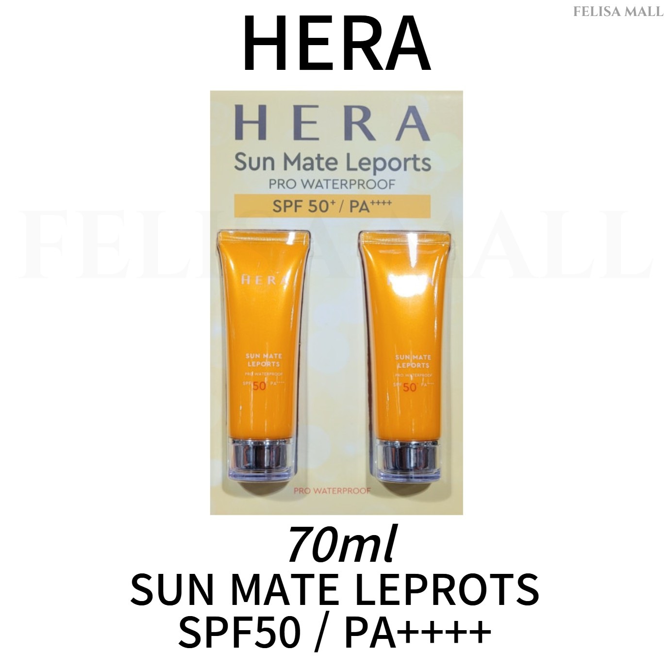 [HERA] 1+1】サンメイト レポーツ プロ ウォータープルーフ 日焼け止め SPF50 + PA +++ 70MLx2つ