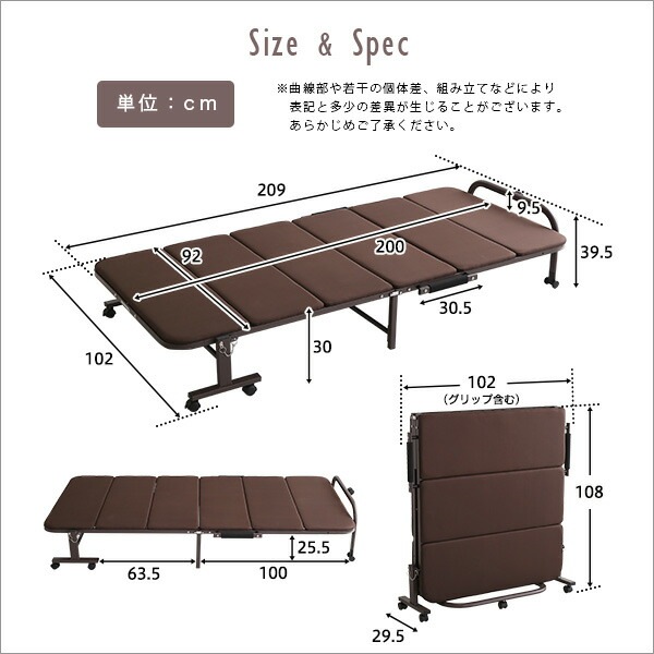 パイプベッド 折りたたみ シングル 高反発 ウレタン キャスター付き 【Quisis-クイシス-】 折りたたみベッド 折り畳みベッド ローベッド 簡易ベッド コンパクト ベット 寝具 新生活 一人暮ら