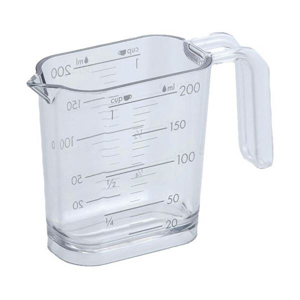 （まとめ） 和平フレイズジー/クック 計量カップ 200ml シルバーグレー GC-262 1個 [x5セット]