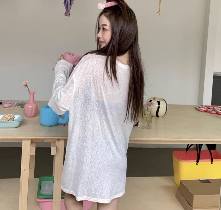 トップス シャツ カットソー プルオーバー 白シャツ 白トップス ロングTシャツ 袖あり 長袖 萌袖 ラウンドネック 襟なし シフォン 透け感 UVA 薄手 かわいい 大人可愛い カジュアル 大人 トップス シャツ カットソー プルオーバー 白シャツ 白トップス ロングTシャツ 袖あり 長袖 萌袖 ラウンドネック 襟なし シフォン 透け感 UVA 薄手 かわいい 大人可愛い カジュアル 大人