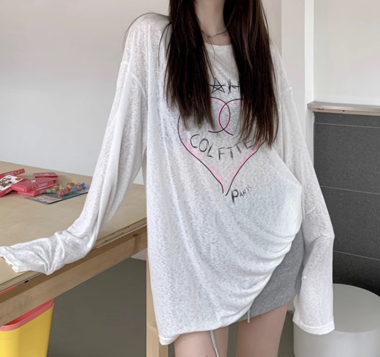 トップス シャツ カットソー プルオーバー 白シャツ 白トップス ロングTシャツ 袖あり 長袖 萌袖 ラウンドネック 襟なし シフォン 透け感 UVA 薄手 かわいい 大人可愛い カジュアル 大人 トップス シャツ カットソー プルオーバー 白シャツ 白トップス ロングTシャツ 袖あり 長袖 萌袖 ラウンドネック 襟なし シフォン 透け感 UVA 薄手 かわいい 大人可愛い カジュアル 大人