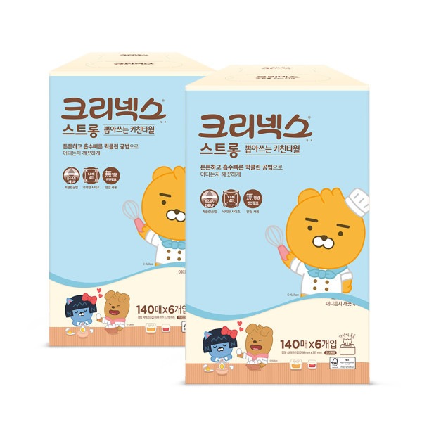 ストロング 引き抜く キッチンタオル カカオ 140枚6個x2パック/ティッシュ ストロング 引き抜く キッチンタオル カカオ 140枚6個x2パック/ティッシュ