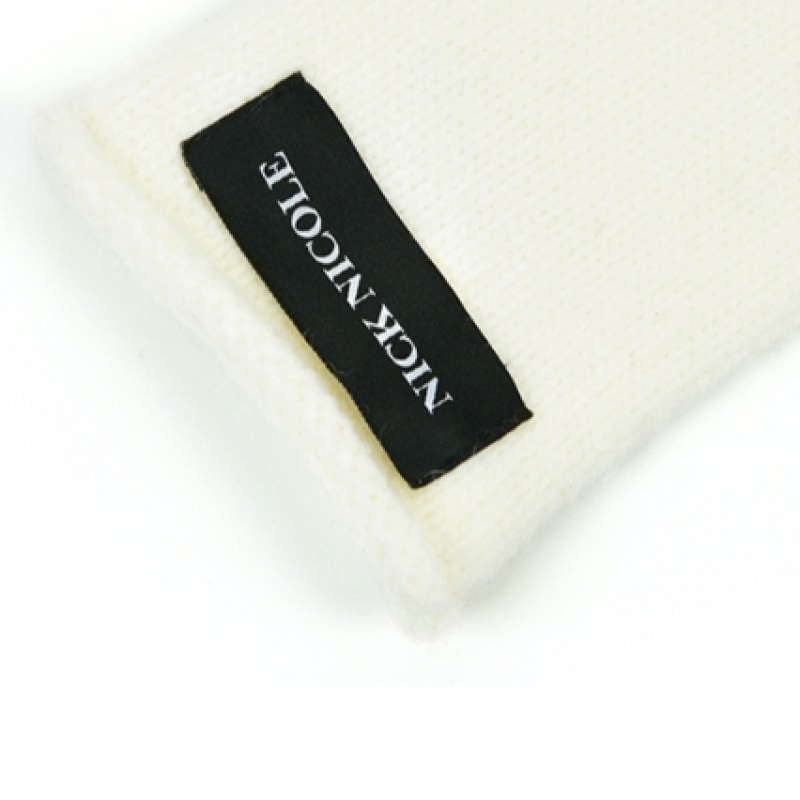 ニック&ニコールニコールリブニットグローブ_アイボリー