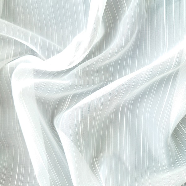 レースカーテン 幅105cm×丈218cm 2枚セット ストライプ柄 幅広 ロング アジャスターフック付 ハギなし 洗える 日本製 リビング