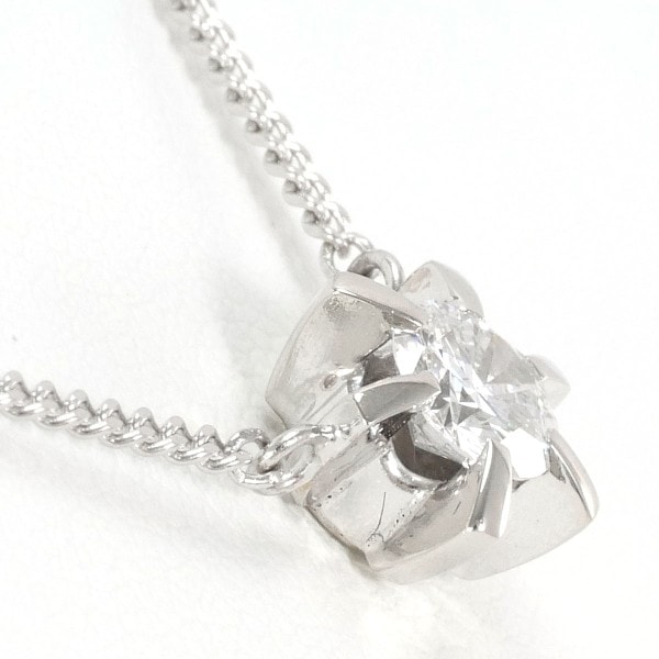 Pm PT850 ネックレス ダイヤ 0.439 鑑定書 約41cm ジュエリー 中古