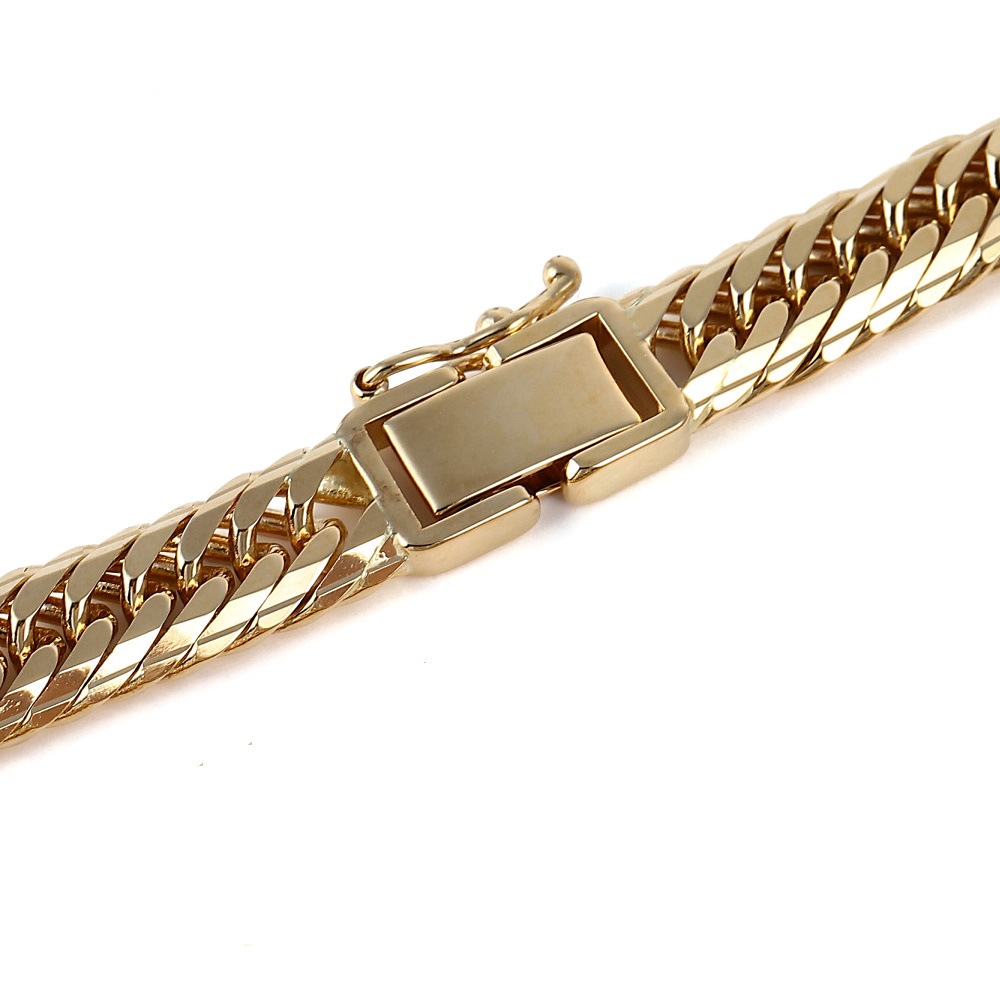 18金 喜平ブレスレット Mカット トリプル 20g 18cm メンズ レディース チェーン 造幣局検定マーク刻印入 ゴールド ジュエリー k18 アクセサリー