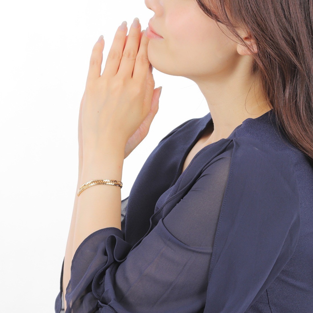 18金 喜平ブレスレット Mカット トリプル 20g 18cm メンズ レディース チェーン 造幣局検定マーク刻印入 ゴールド ジュエリー k18 アクセサリー