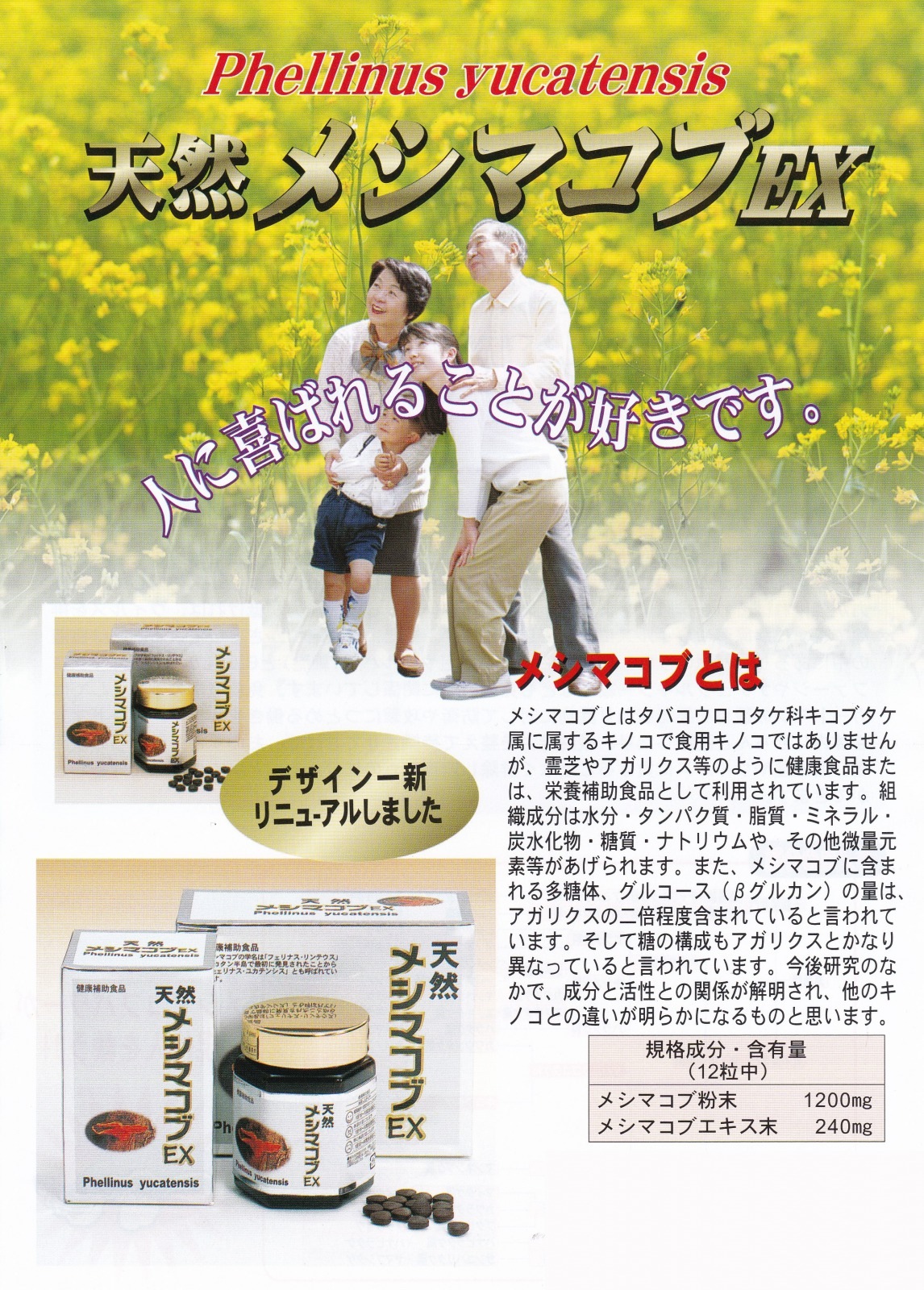 お得な2個セット 天然メシマコブEX 800粒2個 メシマコブ　霊芝 アガリクス 免疫 話題のメシマコブ 天然 サプリメント Phellinus yucatensis