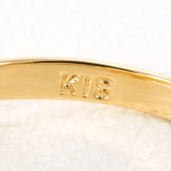 K18 18金 YG リング 11.5号 パール(真珠) 約3.5~4.5mm 中古 K18 18金 YG リング 11.5号 パール(真珠) 約3.5~4.5mm 中古