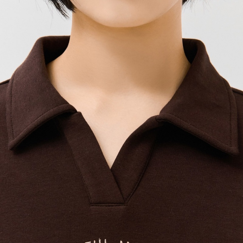 (チェースカルト) 女性用オープンカラースウェットシャツ-DERG5169B08 (チェースカルト) 女性用オープンカラースウェットシャツ-DERG5169B08