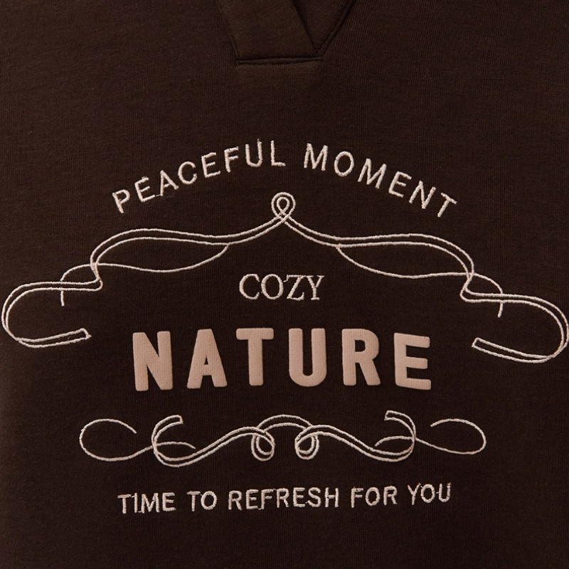 (チェースカルト) 女性用オープンカラースウェットシャツ-DERG5169B08 (チェースカルト) 女性用オープンカラースウェットシャツ-DERG5169B08