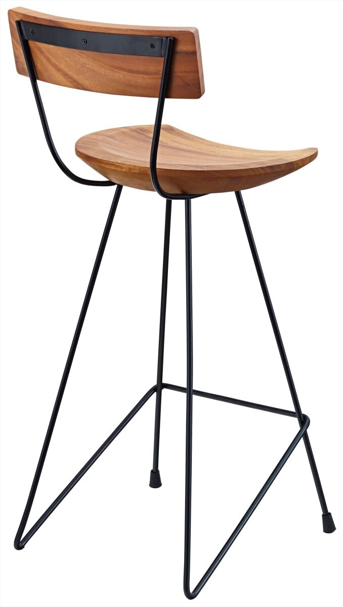 モンキーポッドのヴィンテージなウッドカウンターチェア 北欧 インダストリアル チェア ダイニングチェア ダイニング キッチン ダイニングキッチン