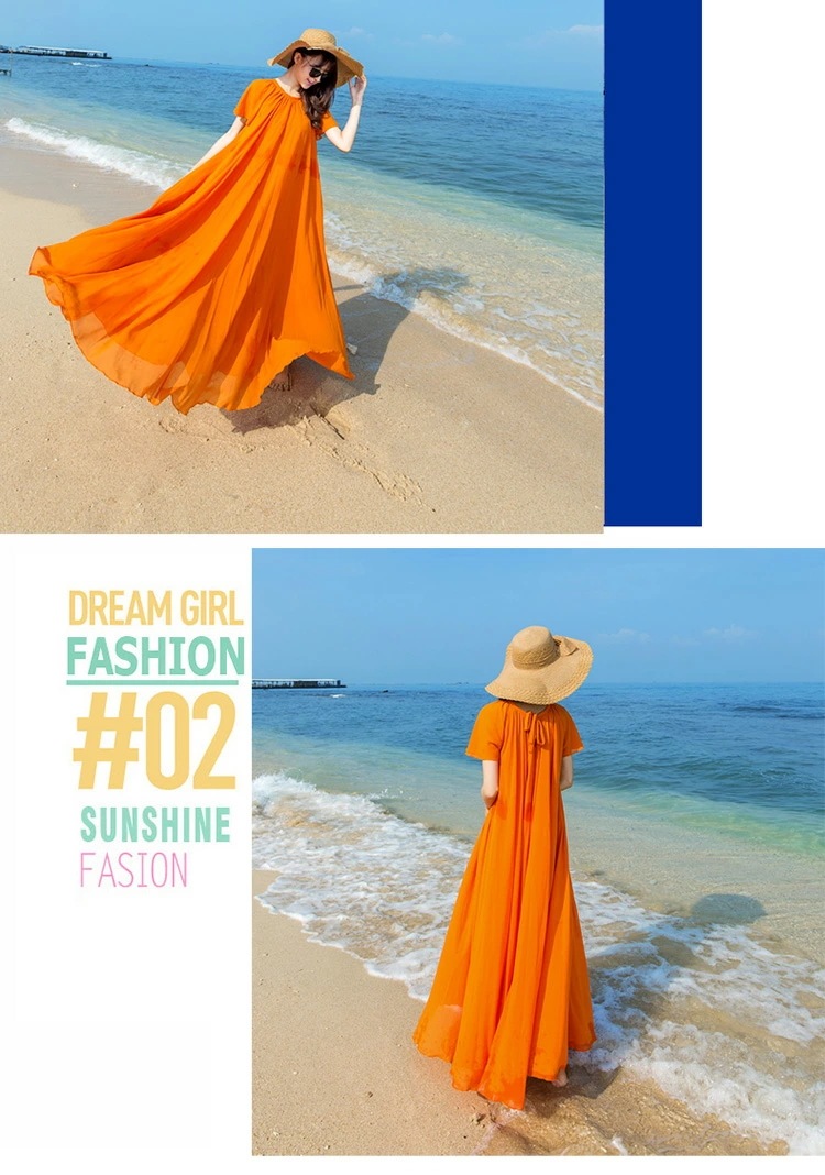 マキシワンピース ワンピース 夏 リゾート 半袖 ロング ロングワンピース シフォン シフォンワンピース リゾートワンピ マキシ丈 無地 ボヘミアン ハワイ ハワイアン ロングワンピース 二つ