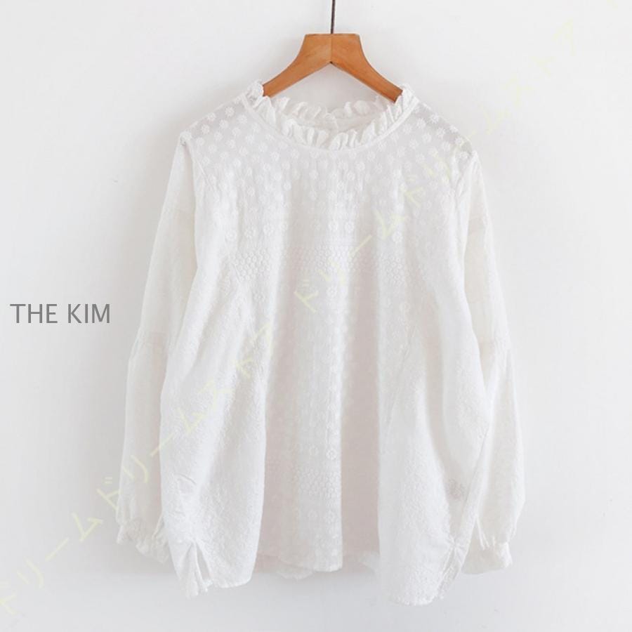 フォーマル ブラウス 白 長袖 立ち襟 フリル コットン100% 綿 フリルブラウス 40代 50代 60代 30代 スタンドカラー ブラウス フォーマル インナー 綿100% フォーマル ブラウス 白 長袖 立ち襟 フリル コットン100% 綿 フリルブラウス 40代 50代 60代 30代 スタンドカラー ブラウス フォーマル インナー 綿100%