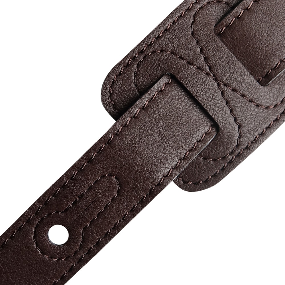 Richterシリーズ Backline ギターストラップ 1648 茶色 合成皮革 幅を広げて軽量化 Richterシリーズ Backline ギターストラップ 1648 茶色 合成皮革 幅を広げて軽量化