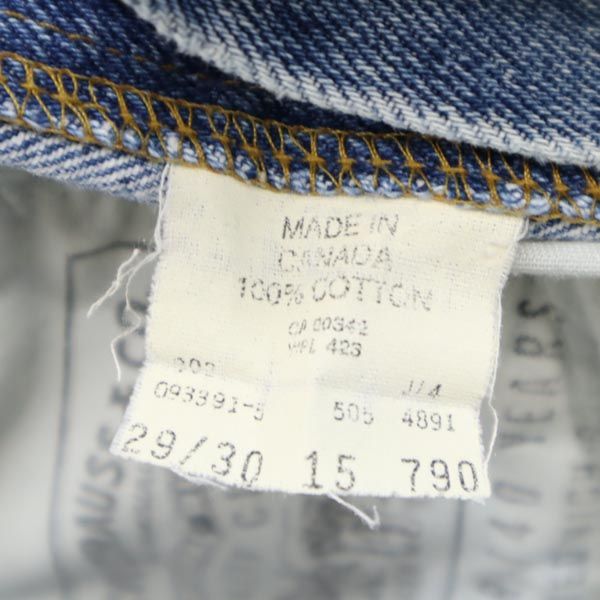 90s 505 カナダ製 ストレートデニムパンツ w29 ジーパン メンズ 90s 505 カナダ製 ストレートデニムパンツ w29 ジーパン メンズ