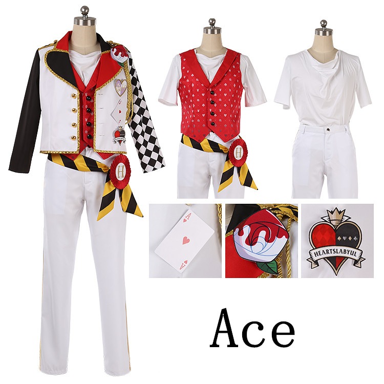 【予約商品】赤字販売 コスチューム コスプレ衣装 Trey Riddle Deuce Cater Ace HEARTSLABYUL寮 ツイステ
