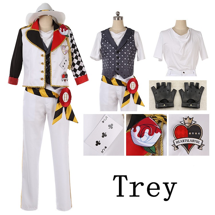 【予約商品】赤字販売 コスチューム コスプレ衣装 Trey Riddle Deuce Cater Ace HEARTSLABYUL寮 ツイステ
