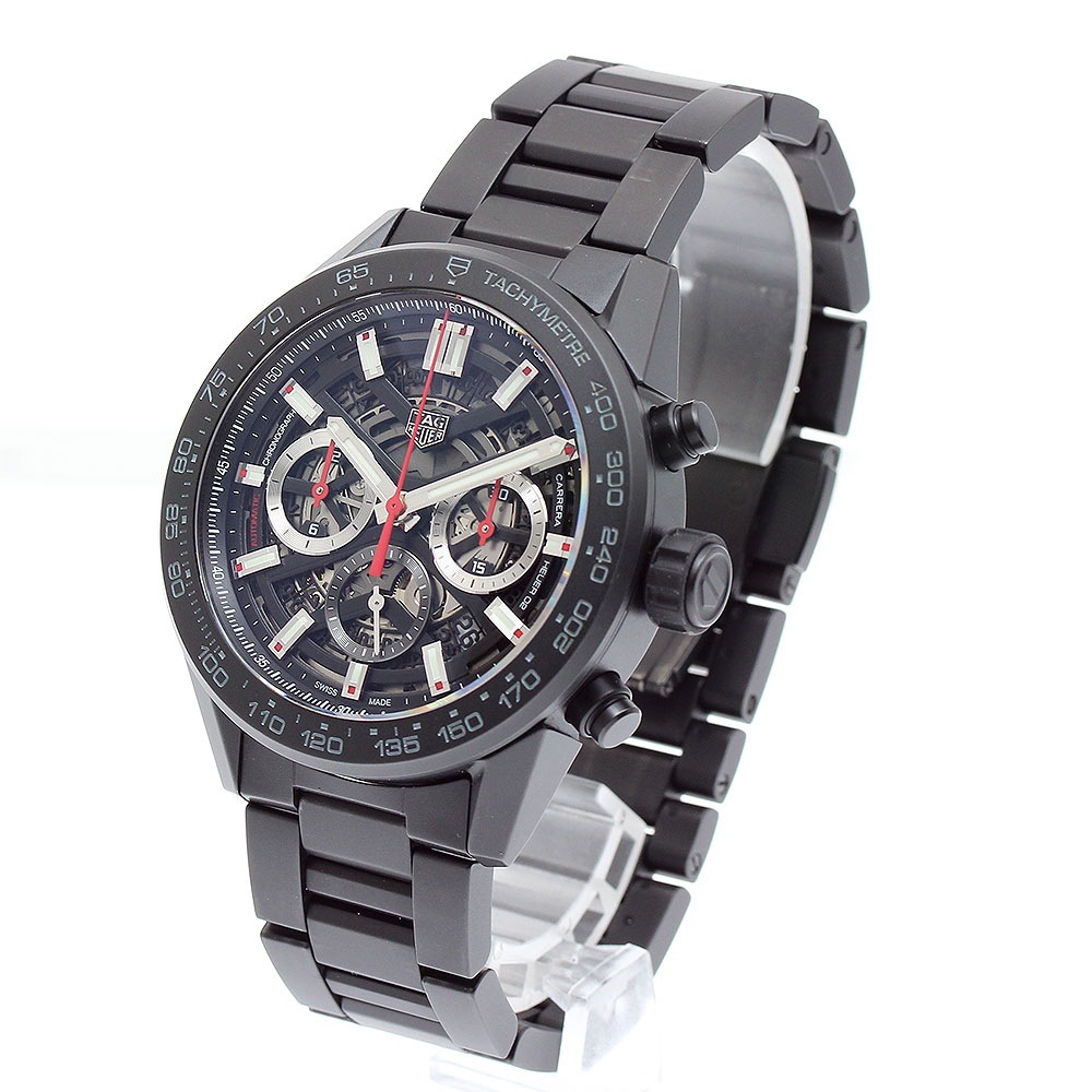 タグホイヤー TAG HEUER CBG2A90 カレラ キャリバー ホイヤー02クロノグラフ 自動巻き メンズ 美品 箱・保証書付き_898094【中古】 タグホイヤー TAG HEUER CBG2A90 カレラ キャリバー ホイヤー02クロノグラフ 自動巻き メンズ 美品 箱・保証書付き_898094【中古】