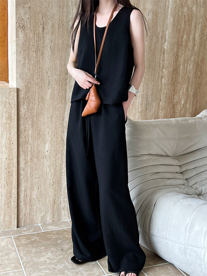 セットアップ リネン 麻 レディース カジュアル 夏 春 ワイドパンツ きれいめ ノースリーブ 袖なし ブラウス 上下セット 2点セット パンツ ワイド ロング ゆったり 涼しい 着痩 セットアップ リネン 麻 レディース カジュアル 夏 春 ワイドパンツ きれいめ ノースリーブ 袖なし ブラウス 上下セット 2点セット パンツ ワイド ロング ゆったり 涼しい 着痩