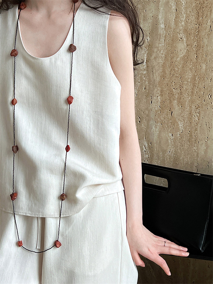 セットアップ リネン 麻 レディース カジュアル 夏 春 ワイドパンツ きれいめ ノースリーブ 袖なし ブラウス 上下セット 2点セット パンツ ワイド ロング ゆったり 涼しい 着痩 セットアップ リネン 麻 レディース カジュアル 夏 春 ワイドパンツ きれいめ ノースリーブ 袖なし ブラウス 上下セット 2点セット パンツ ワイド ロング ゆったり 涼しい 着痩