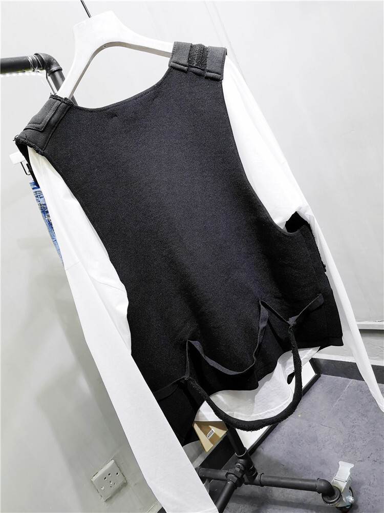 個性的 トップス ベスト 袖なし Vネック ストレート Iライン シンプル カジュアル 大人 おしゃれ お洒落 かっこいい 大人女子 こなれ感 ラフ メンズライク ボーイッシュ スポーティー ルーズ