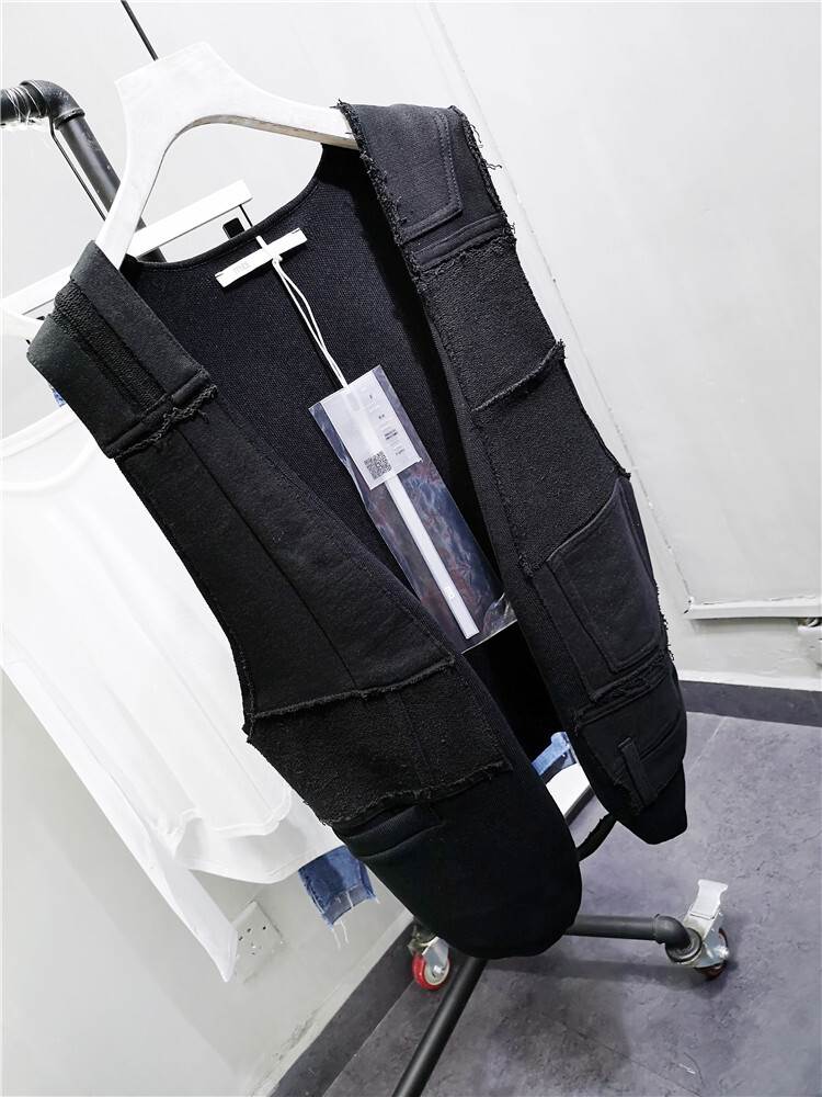 個性的 トップス ベスト 袖なし Vネック ストレート Iライン シンプル カジュアル 大人 おしゃれ お洒落 かっこいい 大人女子 こなれ感 ラフ メンズライク ボーイッシュ スポーティー ルーズ