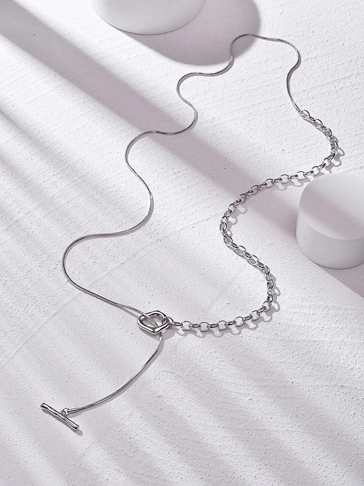 【20点セット】【急速出荷】ネックレス 3WAY仕様 マンテルネックレス ロングネックレス チェーン 83cm ハワイアン サージカルステンレス ステンレス シルバー ゴールド k 仕上 ニッケルフリ