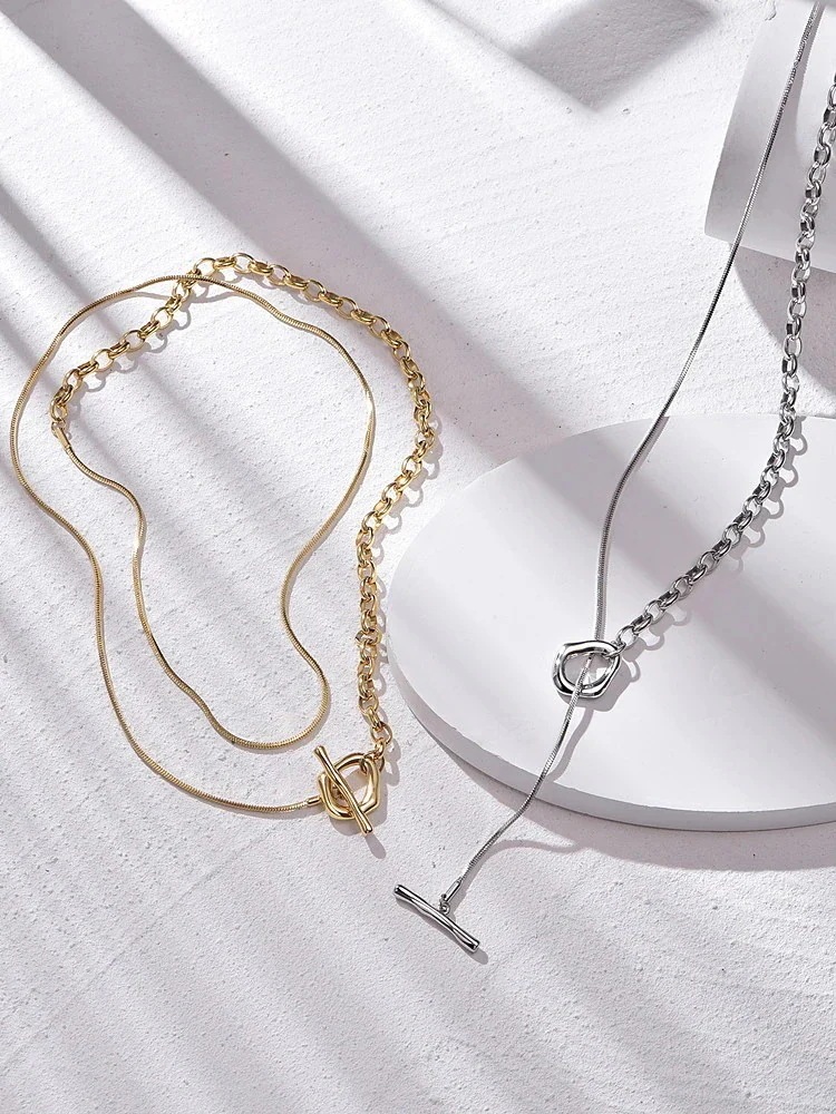 【20点セット】【急速出荷】ネックレス 3WAY仕様 マンテルネックレス ロングネックレス チェーン 83cm ハワイアン サージカルステンレス ステンレス シルバー ゴールド k 仕上 ニッケルフリ