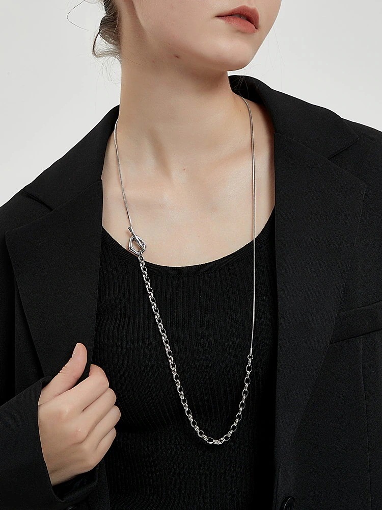 【20点セット】【急速出荷】ネックレス 3WAY仕様 マンテルネックレス ロングネックレス チェーン 83cm ハワイアン サージカルステンレス ステンレス シルバー ゴールド k 仕上 ニッケルフリ