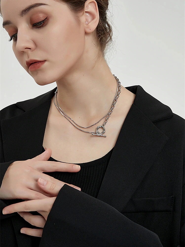 【20点セット】【急速出荷】ネックレス 3WAY仕様 マンテルネックレス ロングネックレス チェーン 83cm ハワイアン サージカルステンレス ステンレス シルバー ゴールド k 仕上 ニッケルフリ