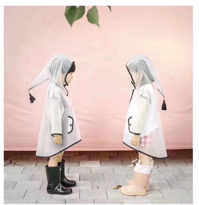 クリアレインコート/ レインポンチョ/フリンジ付き/エルフ帽子様式/キッズ/子供雨具/レイングッズ/雨カッパ/レインウエア/通園/通学/自転車/遠足/誕生日/ギフト プレゼント【管理番号:G270】 クリアレインコート/ レインポンチョ/フリンジ付き/エルフ帽子様式/キッズ/子供雨具/レイングッズ/雨カッパ/レインウエア/通園/通学/自転車/遠足/誕生日/ギフト プレゼント【管理番号:G270】