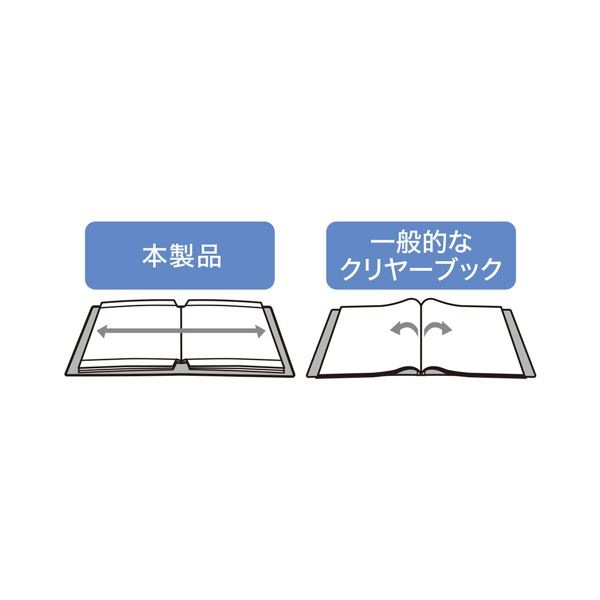 リヒトラブ CUBE FIZZ書き込めるクリヤーブック A4タテ 20ポケット ベージュ N-6005-16 1セット(10冊)