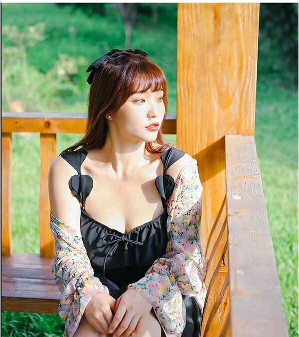 ワンピース水着 ぽっちゃり水着 3点セット レディース 水着 体型カバー 大きいサイズ フリル 花柄 小花柄 キャミワンピ 無地 くすみカラー シンプル 海 プール 大人 可愛い 韓国風 着痩せ 女性