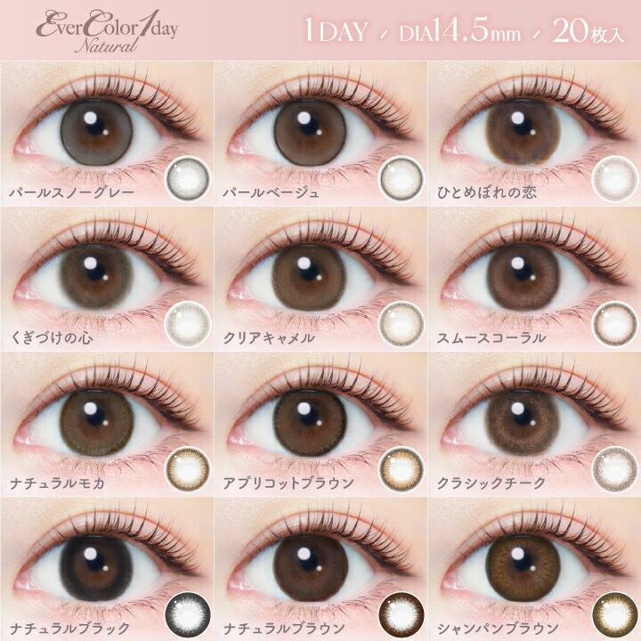 エバーカラーワンデー ナチュラル 20枚入2箱 / メール便
