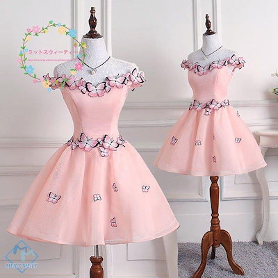 人気在庫あ パーティードレス ひざ丈 花柄 オフショ : レディース服 低価正規店
