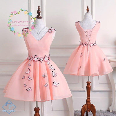 人気在庫あ パーティードレス ひざ丈 花柄 オフショ : レディース服 低価正規店