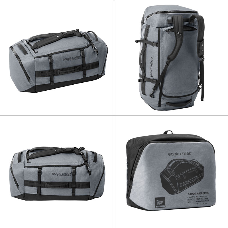カーゴハウラーダッフル 90L 3ウェイ 手提げ 肩掛け バックパック パッカブル 折りたたみ 旅行 アウトドア 合宿 中期旅行 メンズ レディース 11862320