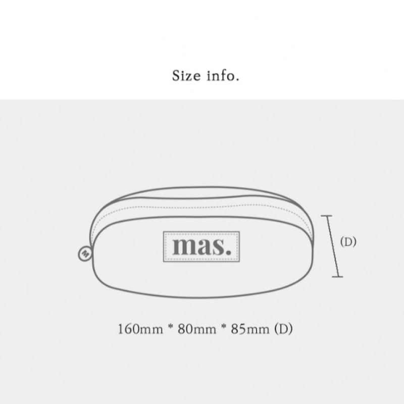 MASMARULEZ ハポームペンシル化粧ポーチ _ グリッターシルバー MASMARULEZ ハポームペンシル化粧ポーチ _ グリッターシルバー
