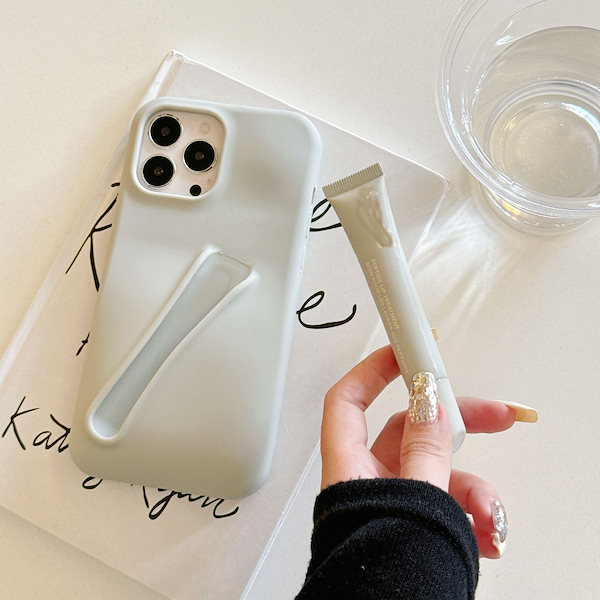 リップグロスiPhoneケース 携帯電話シリコンリップホルダー口紅リップグレーズ スマホケース バックホルダー  シルキーシリコンリップホルダースマホケース