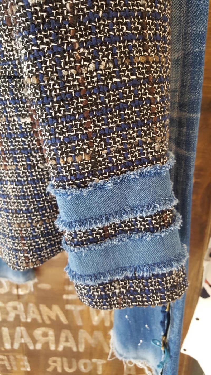 レディース ジャケット 長袖 Vネック 襟付き アシンメトリー 切り替え ドッキング オーバーサイズ フェミニン ストリート 前開き ツイード コンサバ ボタン アメカジ デニム かわいい レディース ジャケット 長袖 Vネック 襟付き アシンメトリー 切り替え ドッキング オーバーサイズ フェミニン ストリート 前開き ツイード コンサバ ボタン アメカジ デニム かわいい